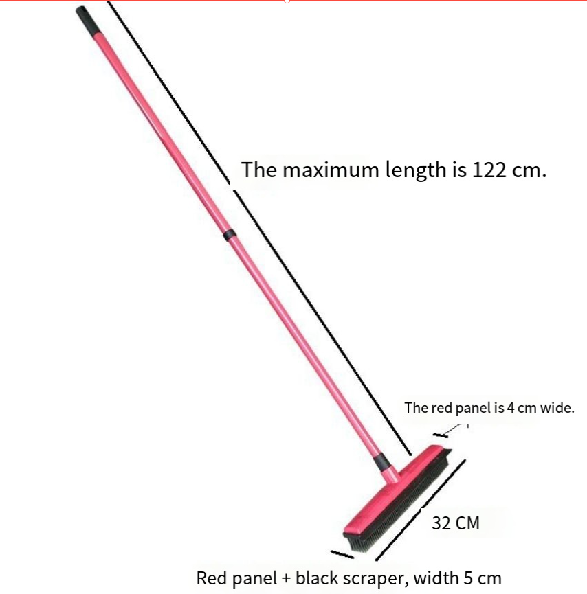 Pet Hair Removal Broom — Pick Up Dog & Cat Fur in One Sweep