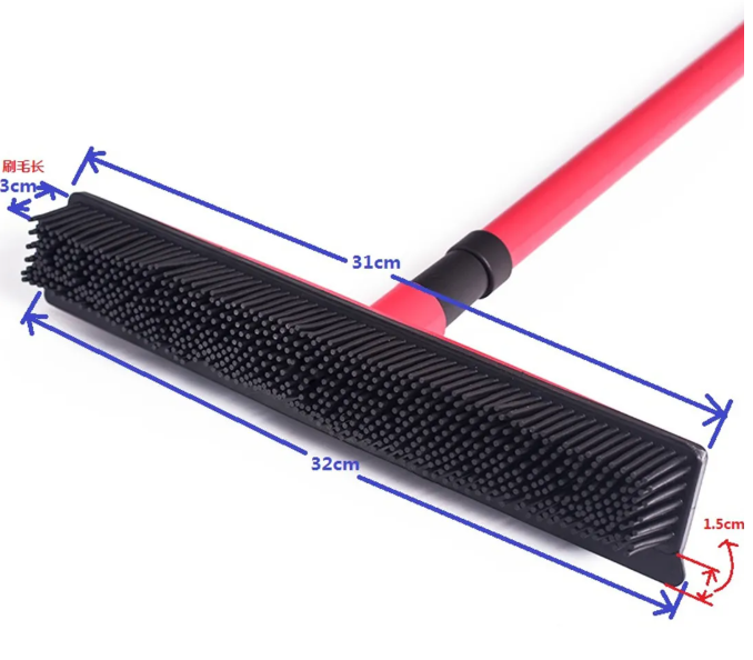 Pet Hair Removal Broom — Pick Up Dog & Cat Fur in One Sweep