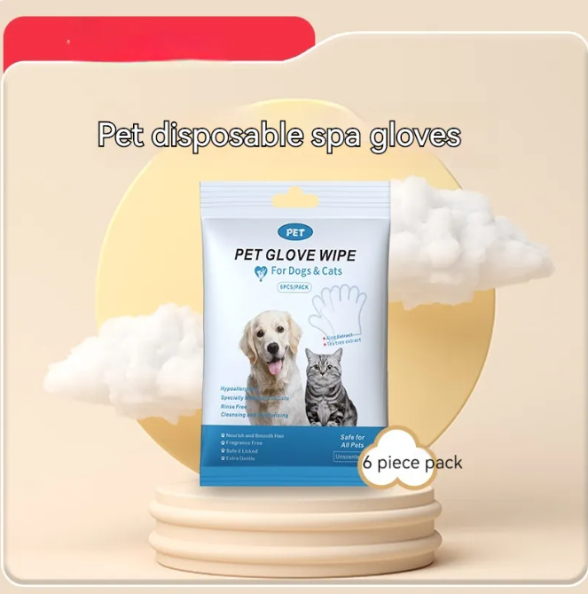 Pet Cleaning Gloves & Wipes — Gentle Daily Hygiene for Dogs & Cats