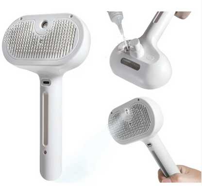 2-in-1 Pet Spray Brush — Detangle, Deshed & Hydrate for Dogs & Cats